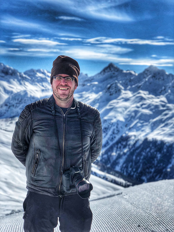 Greg Brown on the mountain in Davos